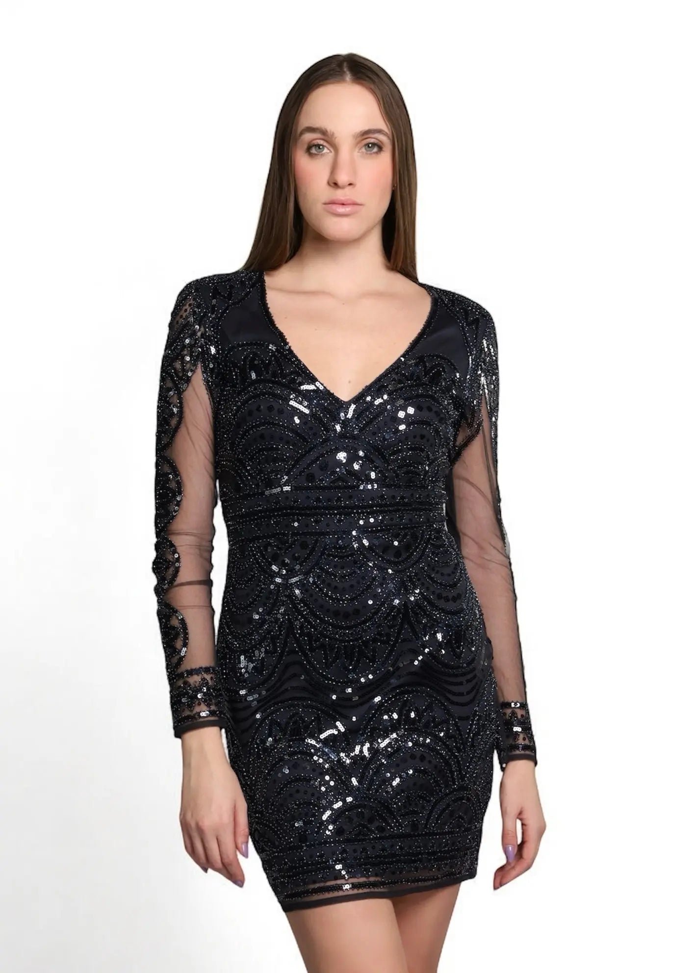 sheer Mini dress