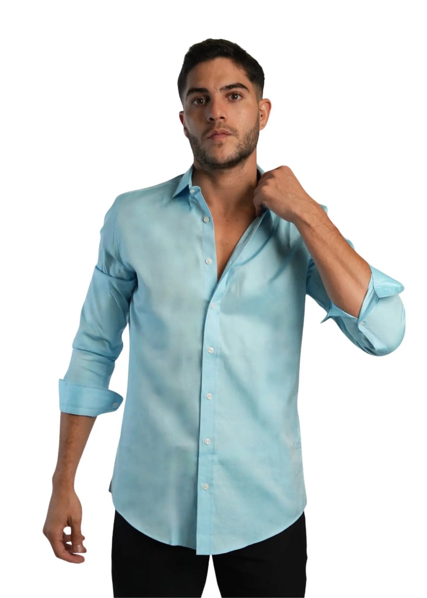 aqua shirt
