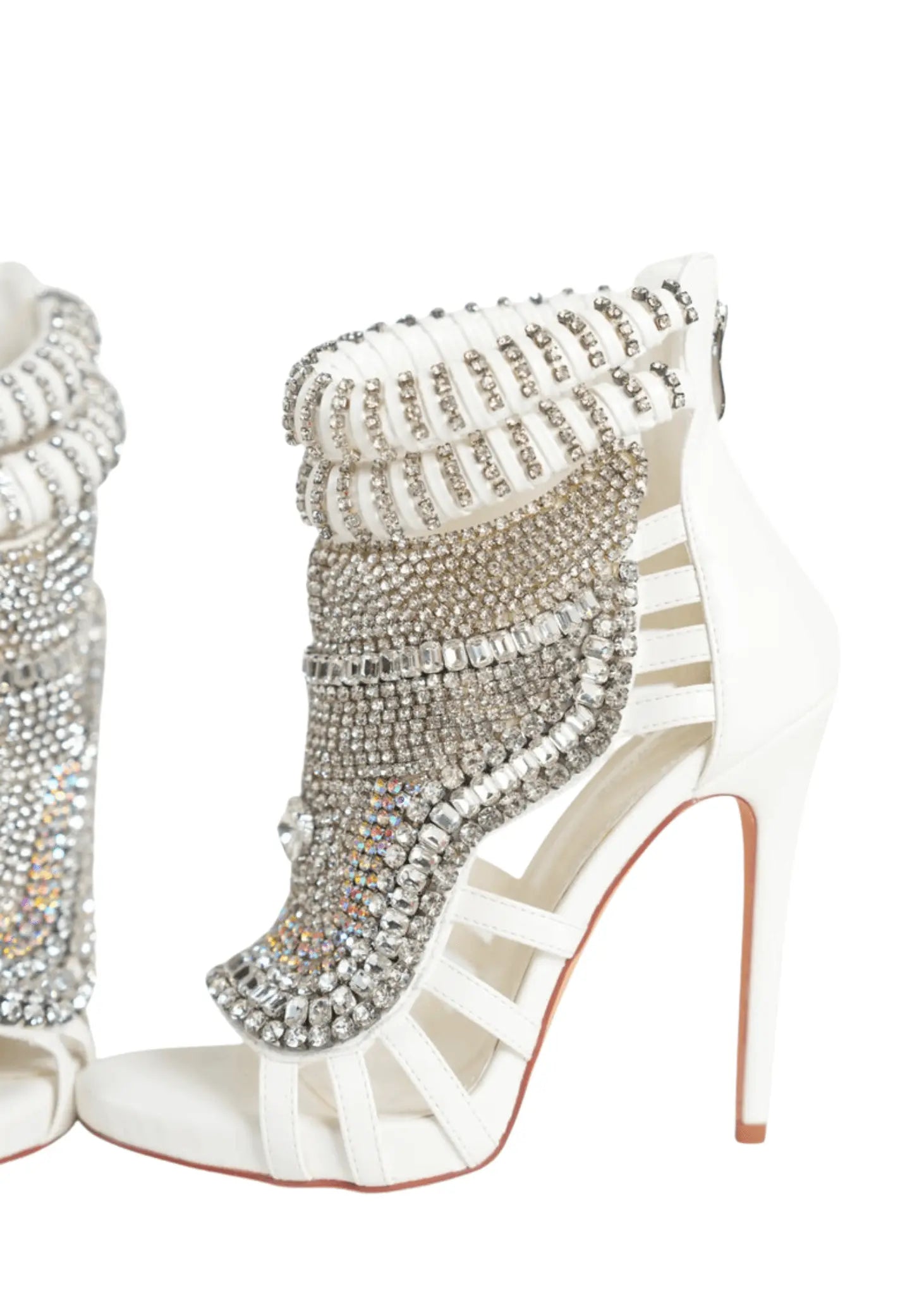 LA CAGE CRYSTAL ZIP HEEL Valiant Paris