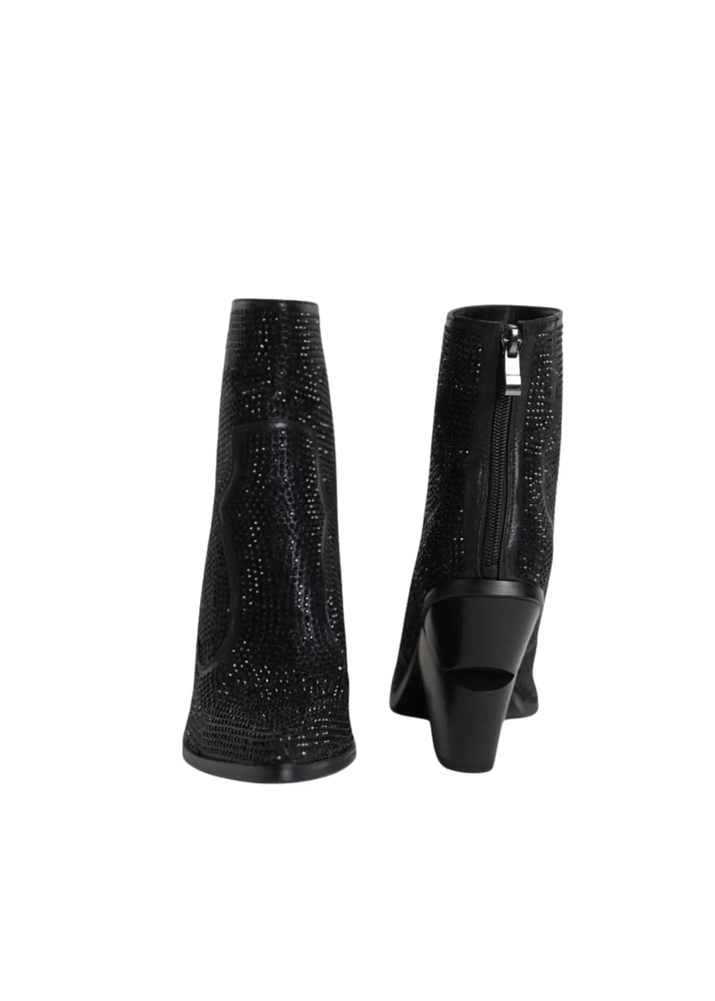 BLACK DUST GLINT HEEL BOOT