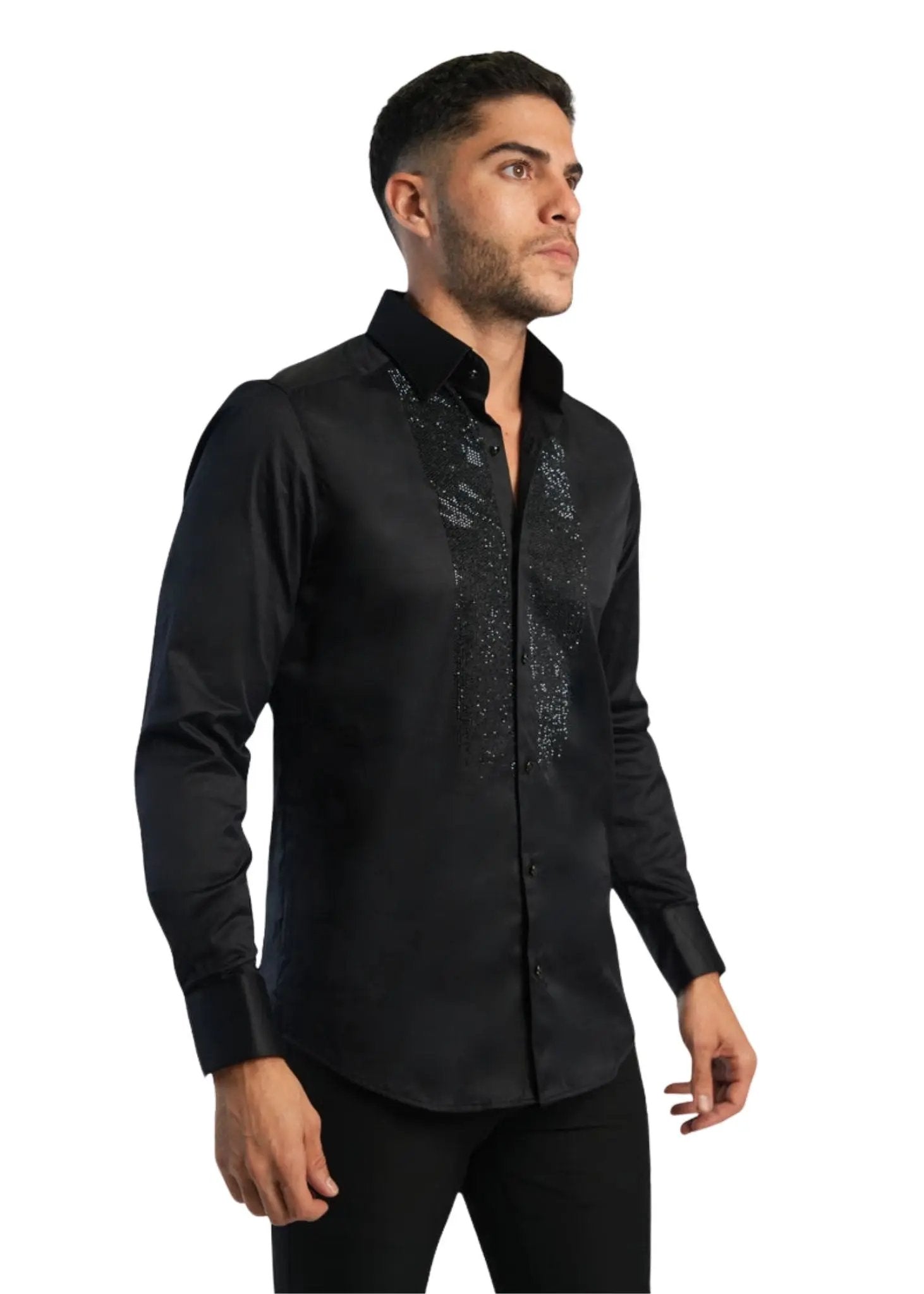 embellished button down shirt