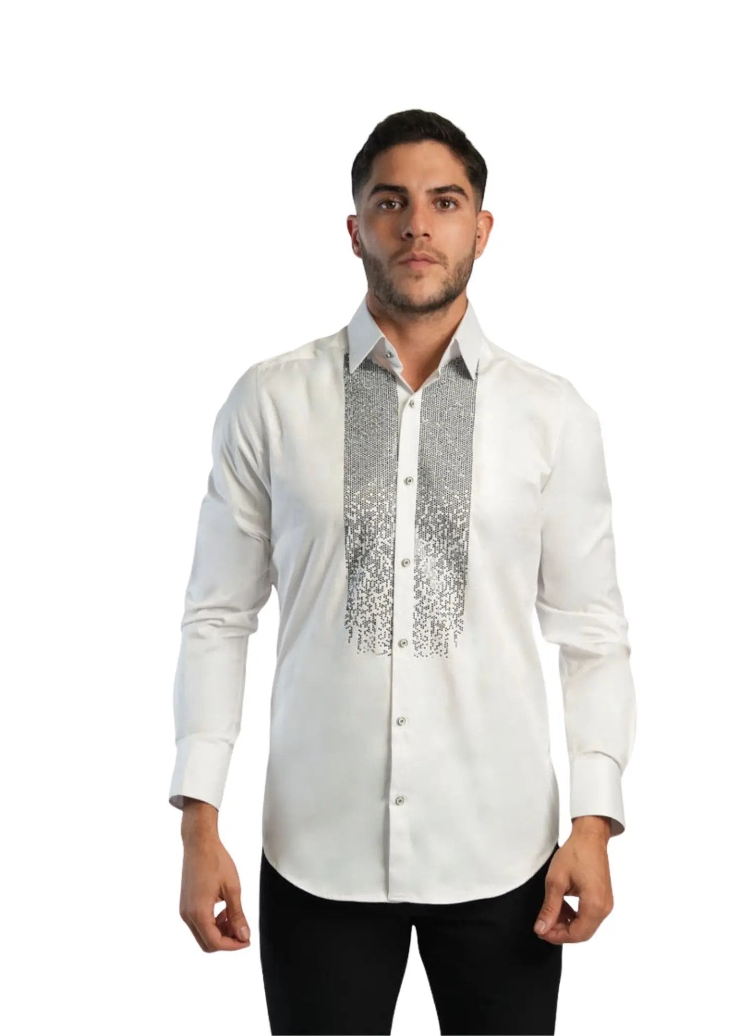 embellished button down shirt