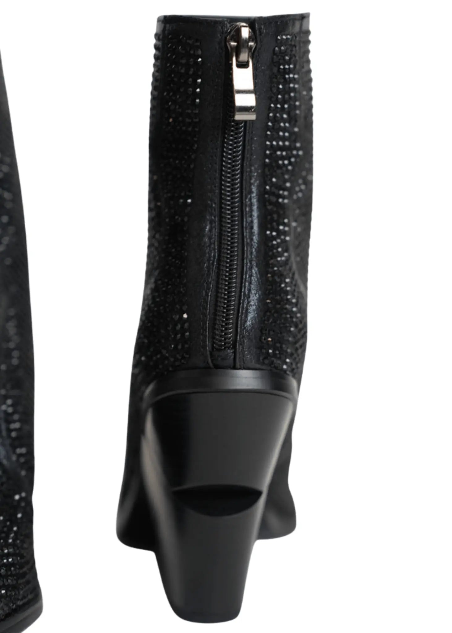 BLACK DUST GLINT HEEL BOOT