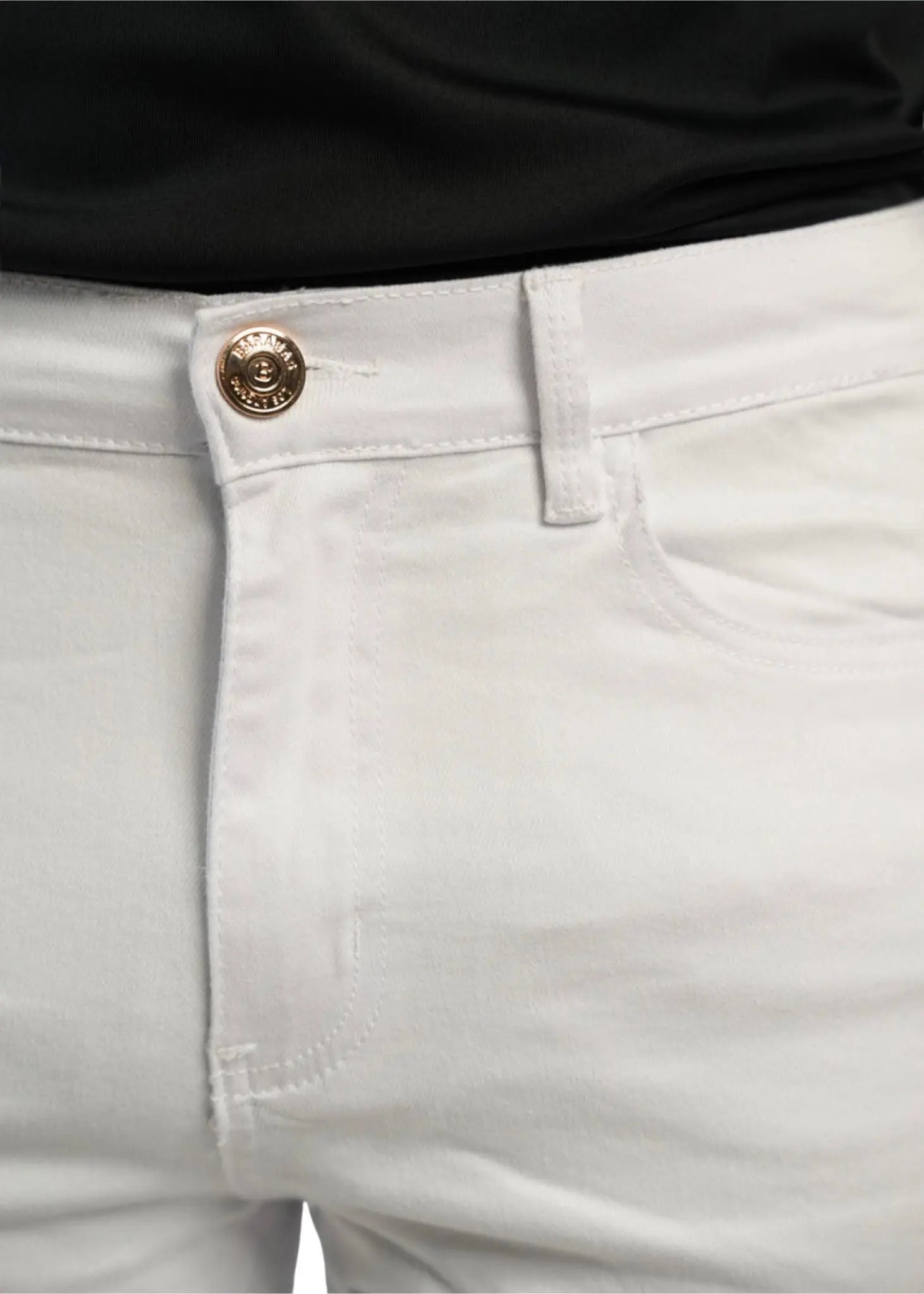 white denim jeans
