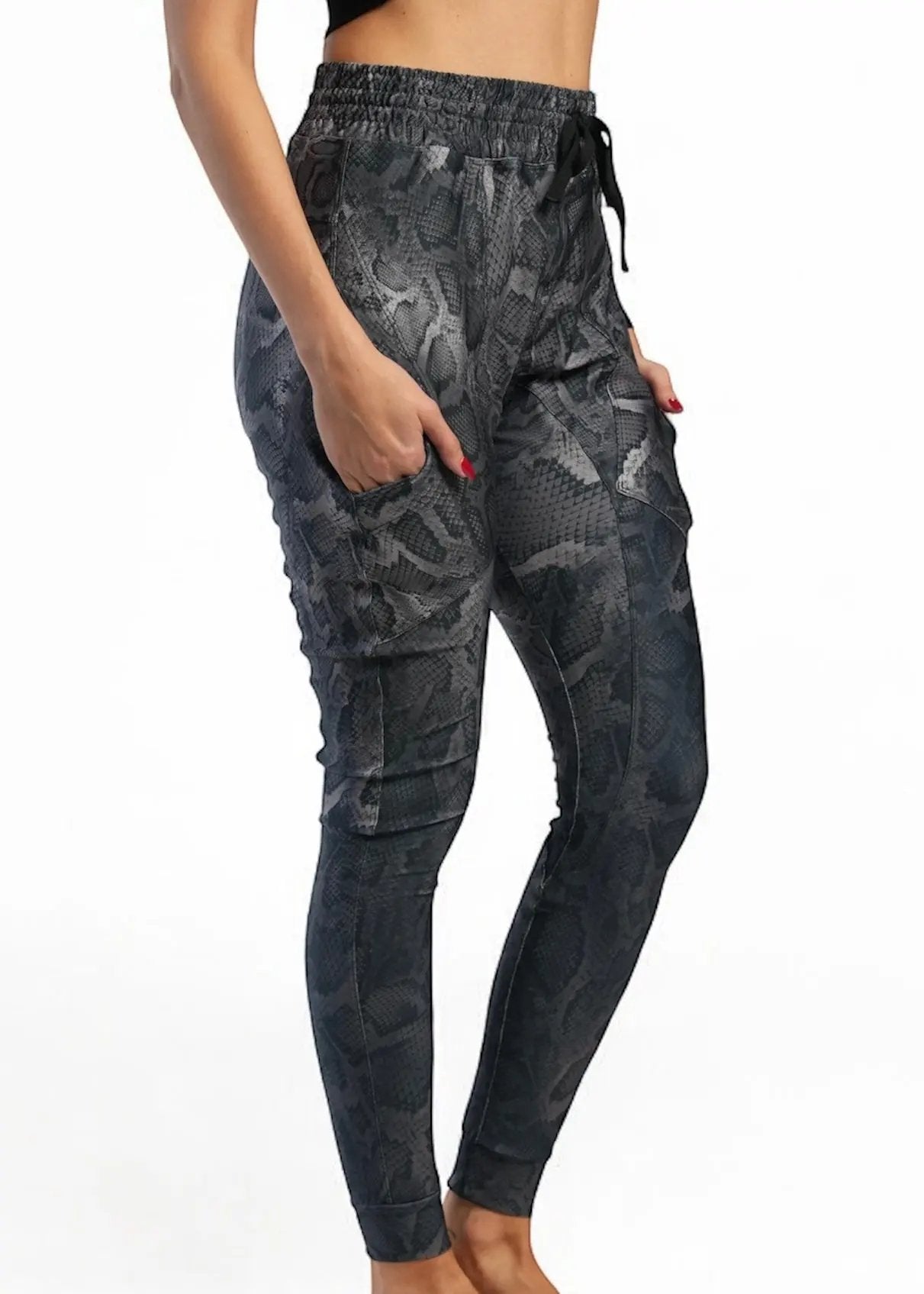 snakeskin jogger