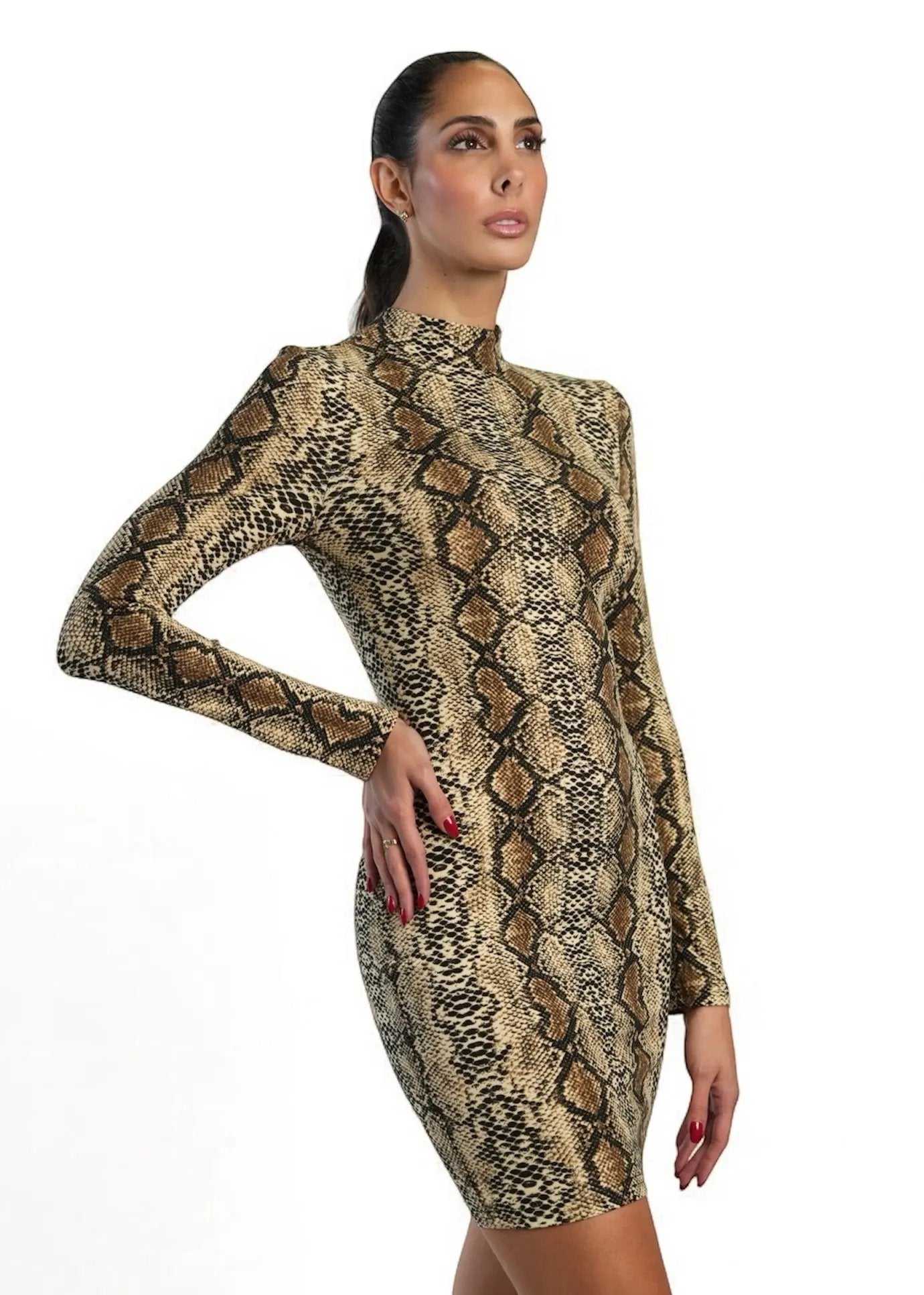 snake print dress