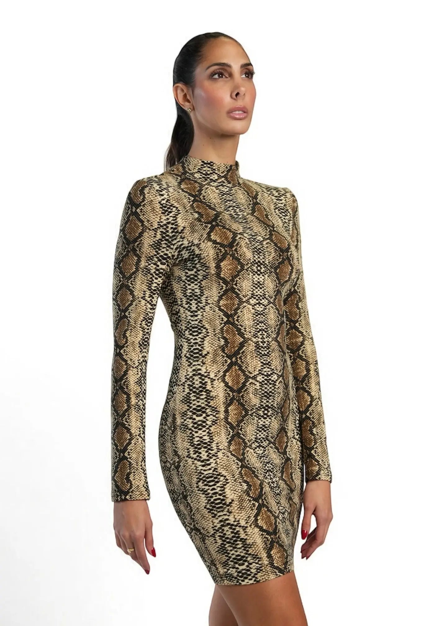 snake print dress