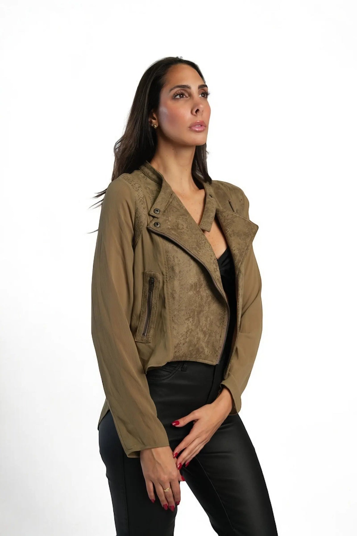 DUNE PYTHON MOTO JACKET - Valiant Paris