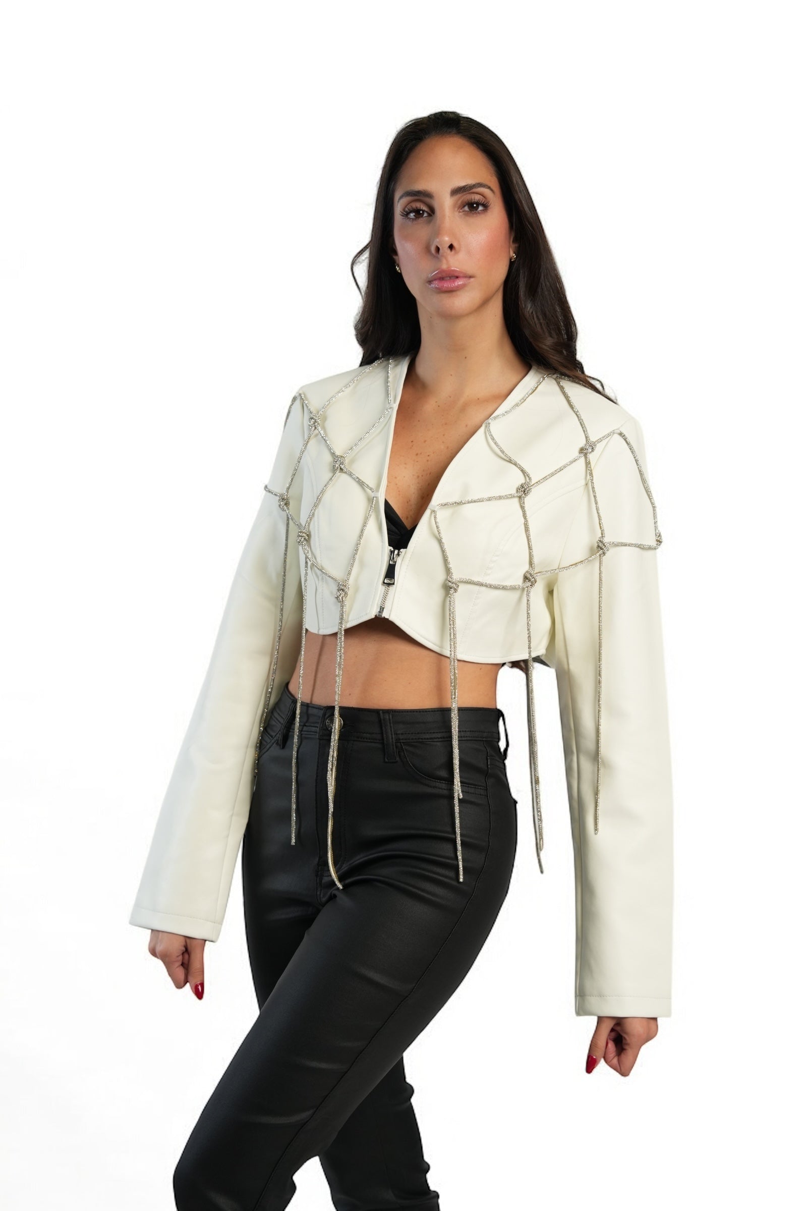 CROP WHITE JACKET