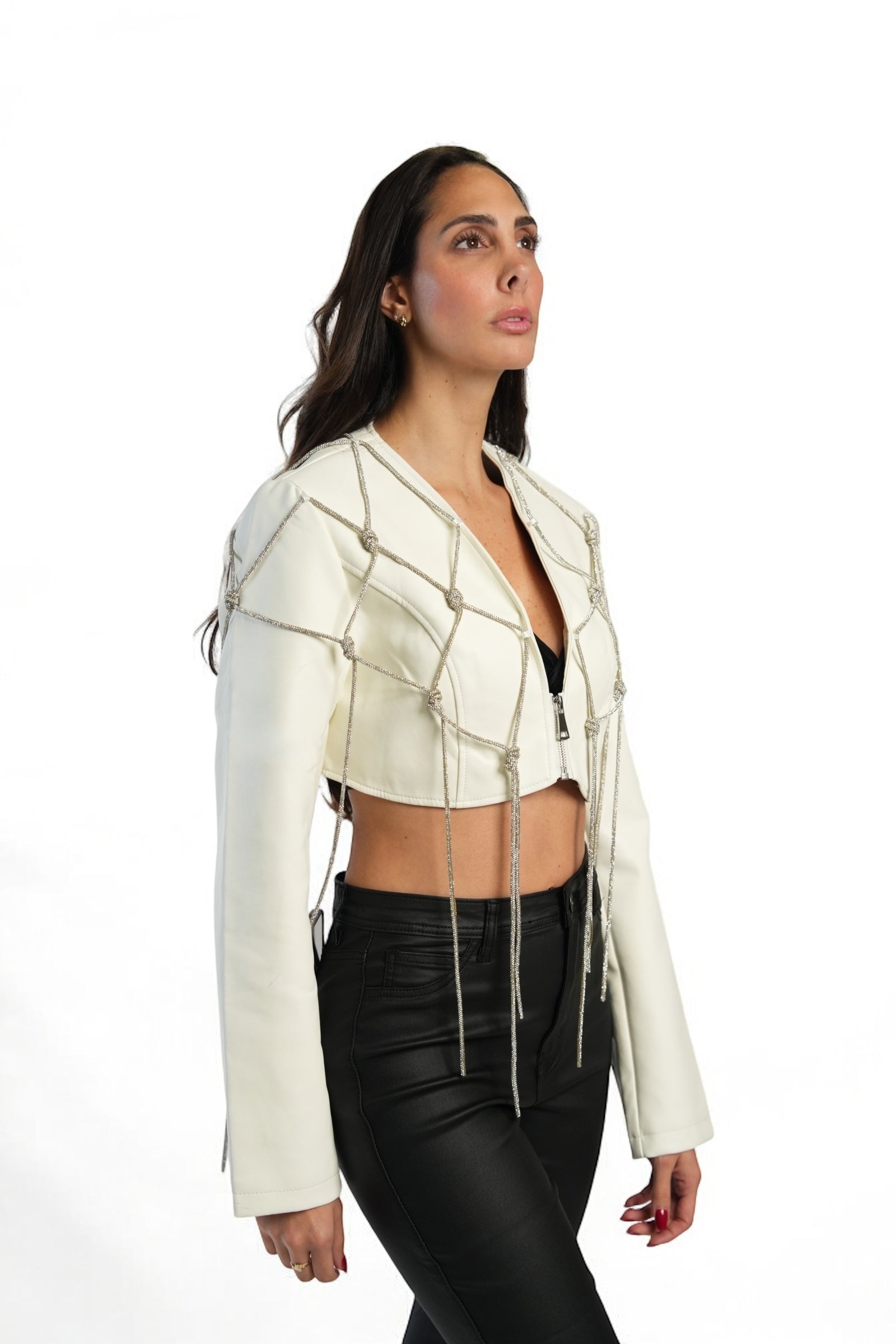 CROP WHITE JACKET