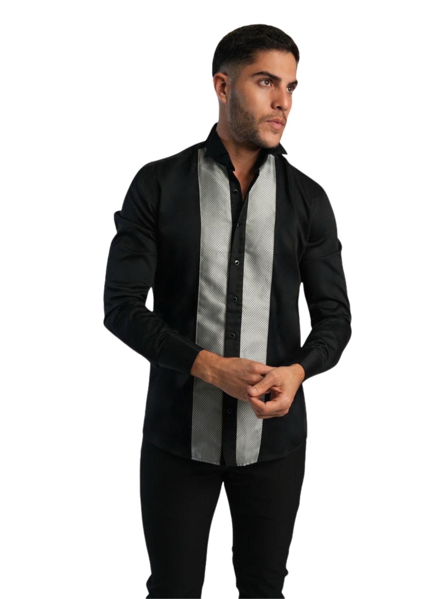 metal button shirt