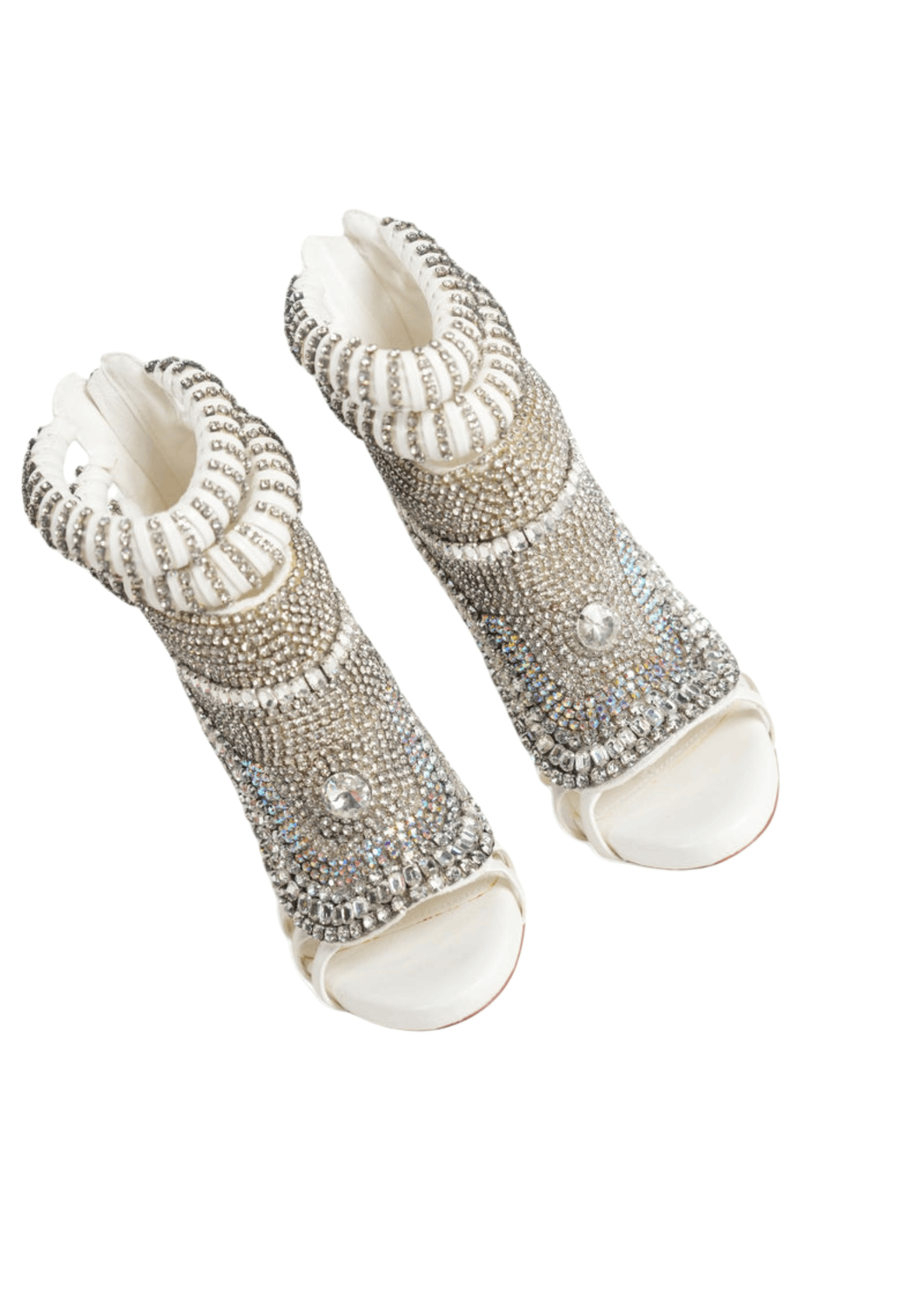 LA CAGE CRYSTAL ZIP HEEL