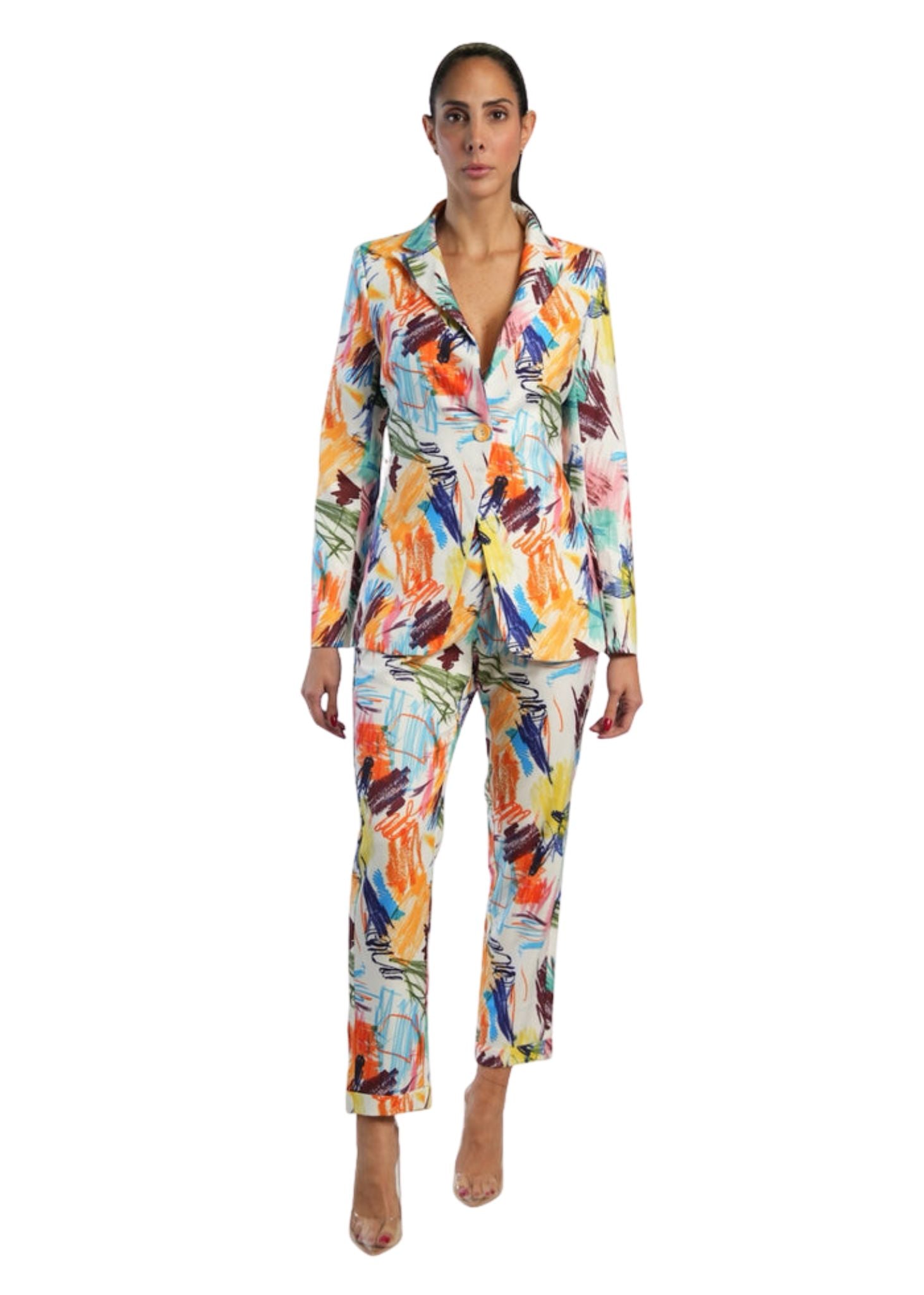 multicolor blazer