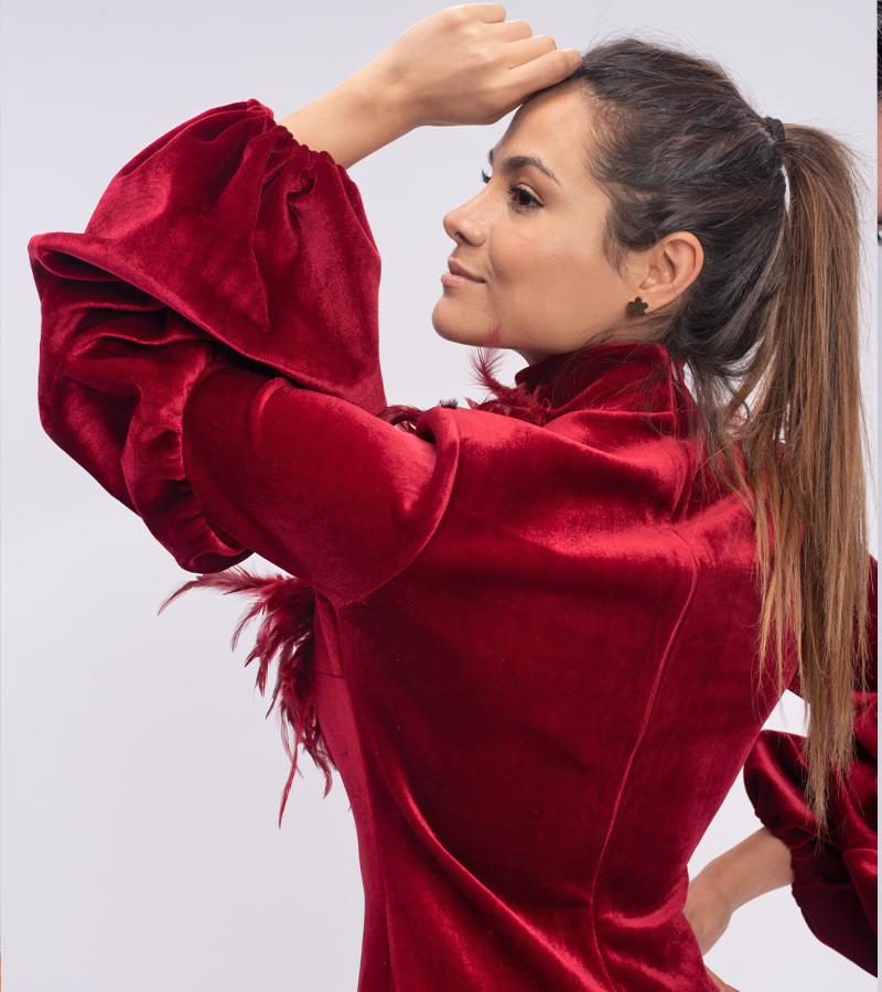 Glamorous Short Red Dress
